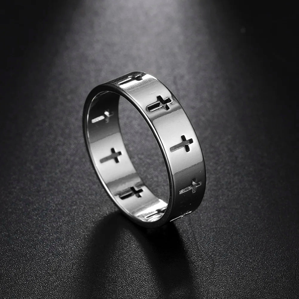 Cross Ring Punk Jewelry