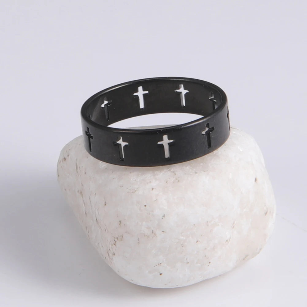 Cross Ring Punk Jewelry