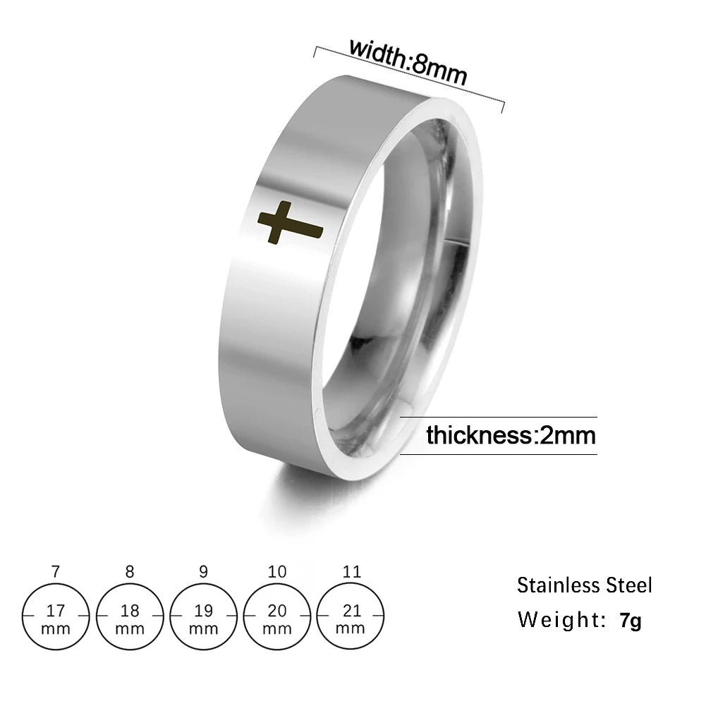 Cross Ring Punk Jewelry