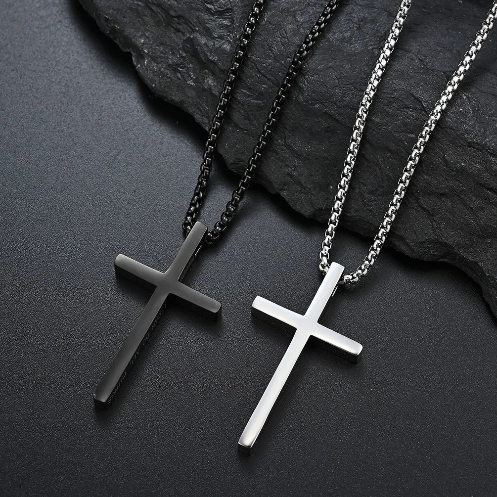 Philippians 4:13 “I Can Do All Things” Cross Pendant Necklace